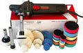 Mini Rotary Car Polisher Machine Buffing with Pads and M14 Extension Shafts