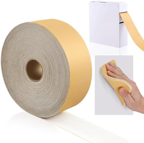 Lounsweer 320 Grit Sanding Sponge Roll, 200 Pcs Soft Sponge Back Sandpaper, 4.5 x 4.9 Inch Perforated Sanding Sheets for Auto Body, Wood, Metal, Paint, Primer, Plastic,DlY Projects