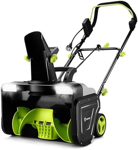 Corded Snow Blower:15A Motor, 20-Inch Electric Snow Blower, Electric Snow Shovel with 25ft Throwing Distance, Dual LED Lights, 3300rpm Snow Thrower DEKOPRO