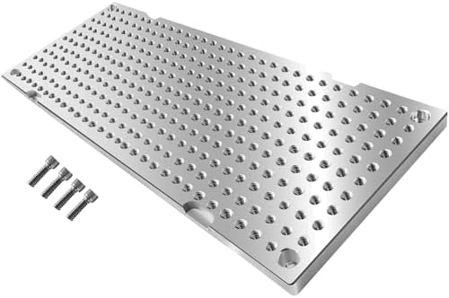 6" x 16" x 1/2" MIC7 Aluminum Fixture/Sacrificial Plate, Mini Pallet