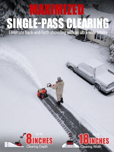 18'' Cordless Snow Shovel Compatible with Milwaukee M18 Battery (Tool Only)