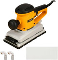 Hoteche 330W Sheet Sander, 115 * 229mm Aluminum Base Sander with 10000rpm, Yellow, Color Box Packaging