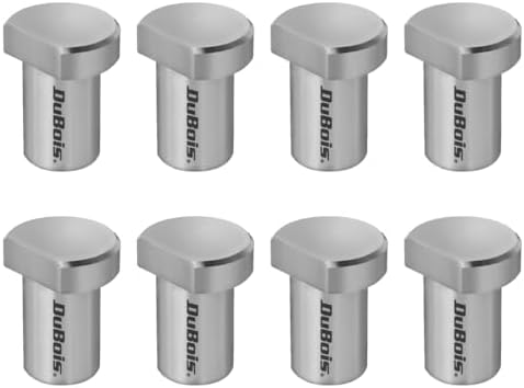 DuBois 51058-P2 Stainless Steel Bench Dogs | Woodworking Clamp for 3/4" (19mm) Workbench Dog Hole Stoppers, 8 PK