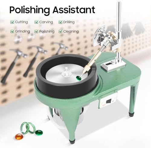 Gemstone Flat Grinder, Bench Angle Polisher Machine for Stone Craft