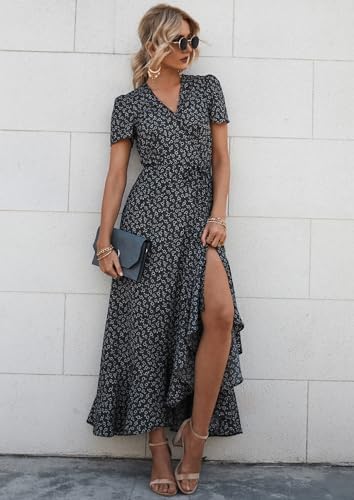 PRETTYGARDEN Women's Boho Floral Summer Maxi Dresses