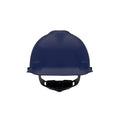 MSA 802973 V-Gard Cap Style Safety Hard Hat With Fas-Trac III Ratchet Suspension | Polyethylene Shell, Superior Impact Protection, Self Adjusting Crown Straps - Standard Size in Dark Canadian Blue