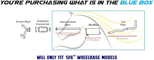 Northeastern Exhaust | Stainless Steel Exhaust Intermediate Pipe, Muffler & Tail Pipe Exhaust System Kit Compatible for Ford Ranger 2004-2008 3.0L | Free Gasket and Clamps Included