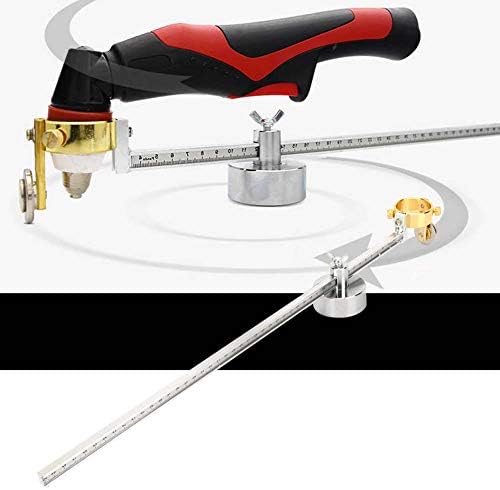 Plasma Circle Cutting Guide, Adjustable Magnetic Round Cutter Attachment for Metal Fabrication P80 Torch Thickened Alloy 10 to 100cm 39.3 Inch