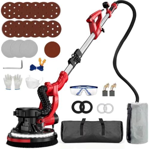 Electric Drywall Sander with Vacuum Dust Collector,Popcorn Ceiling Removal