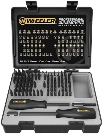 Wheeler 89 Piece Gunsmithing Screwdriver Set with Durable Construction and Storage Case for Gunsmithing and Maintenance