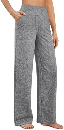 G4Free Yoga Pants for Women Wide Leg Pants with Pockets High Waisted