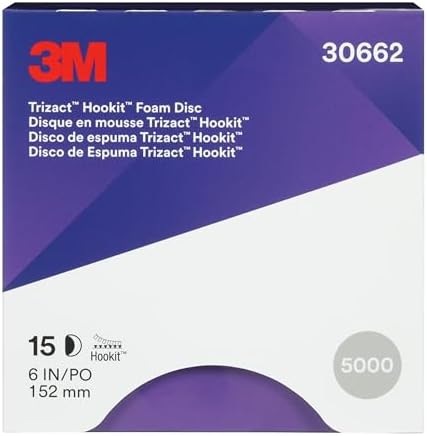3M Trizact Hookit Foam Disc, 30662, P5000 Grade, 6 in