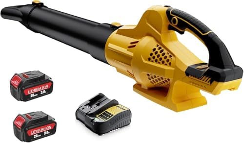 Cordless Leaf Blower Compatible with Dewalt 20V Battery, 500 CFM, 6 Speeds