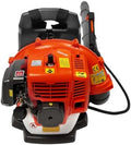 65CC Gas Backpack Leaf Blower, 2-Cycle 424CFM Gas Powered Engine, Commercial-Grade Gas Blower with Air-Cooled Backpack Blower for Landscaping, Snow Removal