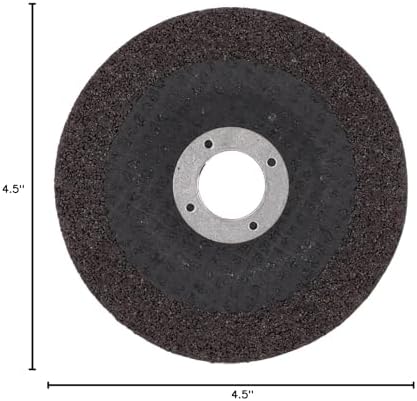 Norton Metal Depressed Center Abrasive Wheel, Type 27, Aluminum Oxide, 7/8" Arbor, 4-1/2" Diameter x 1/4" Thickness (Pack of 25)