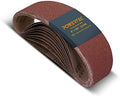 POWERTEC 12PK 4x36 Sanding Belts, 3 Each of 60/100/180/240 Grits Aluminum Oxide, 4 x 36 Inch Sanding Belts for Benchtop Belt and Disc Sander, Belt Sandpaper for Woodworking, Metalworking (11011-4)