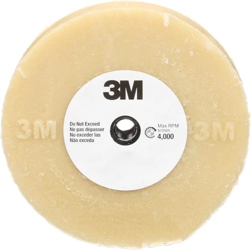 3M Stripe Off Wheel Adhesive Remover – Eraser Wheel – Removes Decals, Stripes, Vinyl, Tapes and Graphics 4” Diameter x 5/8” Thick 07499 (Pack of 5)
