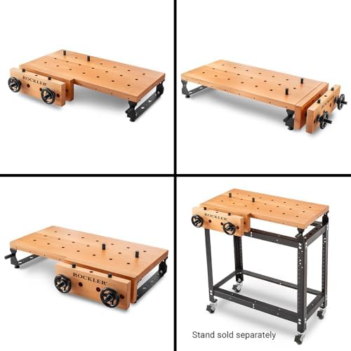 Rockler Handy Bench Portable Workbench with Moxon Vise