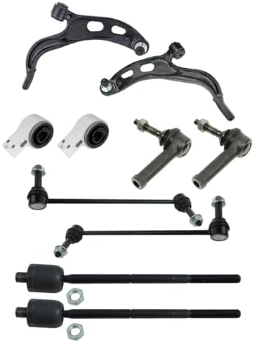 TRQ Front Steering and Suspension Kit Tie Rods Control Arms with Ball