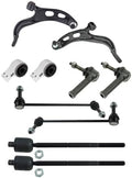 TRQ Front Steering and Suspension Kit Tie Rods Control Arms with Ball