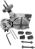 HV Rotary Table, 65mm Self-Centering Chuck & M6 Clamp Kit, 4"/100mm