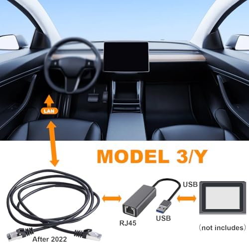 Diagnostic Service Cable Kit Compatible with Model 3/Y & Model S/X, OBD2 Diagnostic Cord OBD Repair Support Cable Replacement for 1137658-00-C,1013230-00-A,1930388-00-A