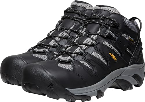 KEEN Utility Men's Lansing Mid Height Steel Toe Waterproof Work Boots