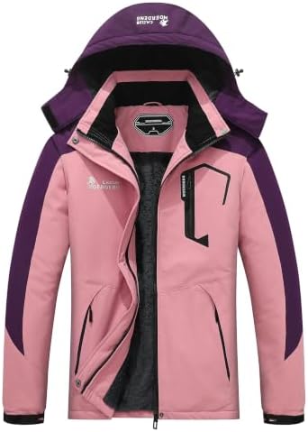 MOERDENG Women's Ski Jacket Warm Winter Coat Snowboarding Jacket