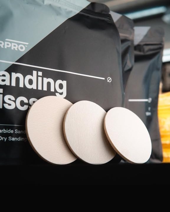 CARPRO Sanding Discs - Silicon Carbide Sanding Foam Pads, Remove Paint Defects While Keeping OEM Appearance, Wet or Dry Sanding - P3000 - (6" Pack of 10)