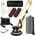1390W Drywall Sander with Vacuum, 11.5A Electric Drywall Sander with 900-2800RPM 5 Variable Speed, Popcorn Ceiling Removal Tool with Extendable Handle, LED Light, 18x Sanding Discs