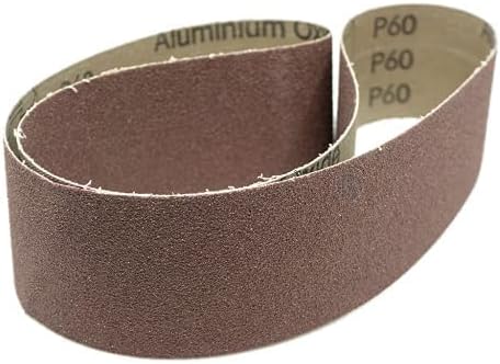 Benchmark Abrasives 2" x 36" Aluminum Oxide Sanding Belts for Grinding Deburring Polishing Rust Removal on Metal, Stainless Steel, and Carbon Steel, Use with Belt Disc Sander (6 Pack) - (80 Grit)