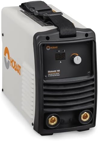 Hobart Stickmate 160 Portable Stick Welder Package 120/240V - Lightweight Welding Machine - DC Stick Welders with Digital Display - Dual Power Arc Welder Machine (500585)