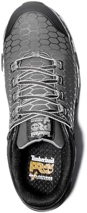 Timberland PRO Men's Powertrain Sport Alloy Safety Toe Industrial Athletic Work Shoe, Black/Grey-2024 New Raptek, 7 W