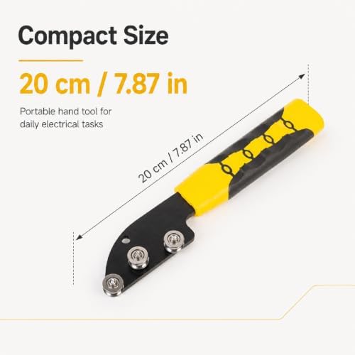 Wire Straightener Tool, Stainless Steel 3-Roller Manual Cable Straightening Tool, Non-slip Handle Cable Untwisting and Bending Device for Electricians, HVAC and Electrical Projects，2pcs
