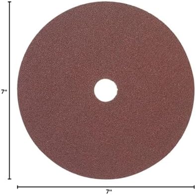 Mercer Industries 304060-7" x 7/8" Aluminum Oxide Resin Fiber Discs, 60 Grit (25 pack)