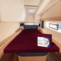 JS Sanders XL V Berth Boat Sheet 1 Pcs 600 TC Egyptian Cotton, Burgundy