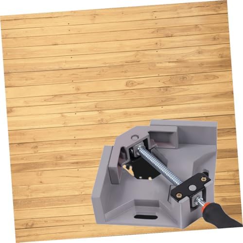 Sewroro 90 Degree Corner Clamp for Woodworking Aluminum Alloy Single-handle Right Angle Clamp Metal Workholding Device for Carpentry and Welding for DIY Projects
