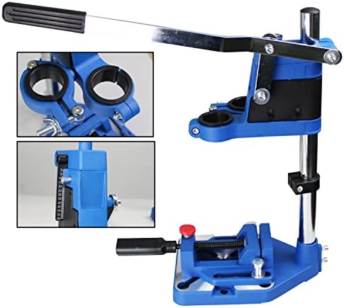 TEXALAN(R) Drill Press Rotary Tool Workstation Stand with Wrench- 220-01- Mini Portable Drill Press- Tool Holder- 2 inch Depth- Ideal for Drilling Perpendicular and Angled Holes