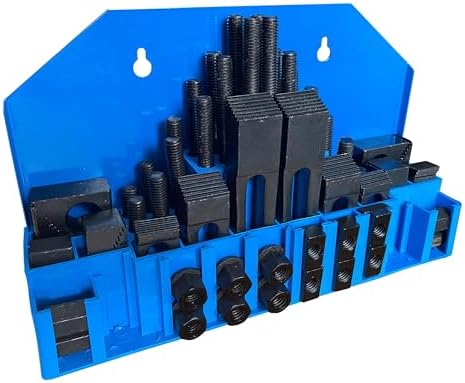 58PC Hold Down Clamp Clamping Set Kit Bridgeport Mill (7/16" Slot 3/8" Stud)