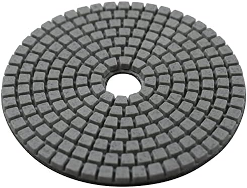 7 Pcs Wet 4" Diamond Polishing Pads Set for Granite Marble Concrete Stone Polish