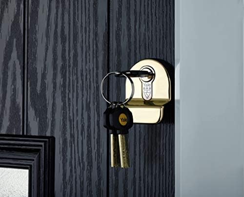 Yale B-YS3-4055B Anti-Snap 3 Star Euro Double Cylinder, High Security, 40:55 (95mm), Brass Finish