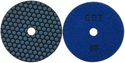 4" Dry Stone & Concrete Polishing Pad, 1.5mm Segment Height, 50 Grit