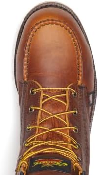Thorogood American Heritage 6" Steel Safety Moc Toe Work Boot for Men, Durable Leather, Slip-Resistant Outsole, ASTM Rated