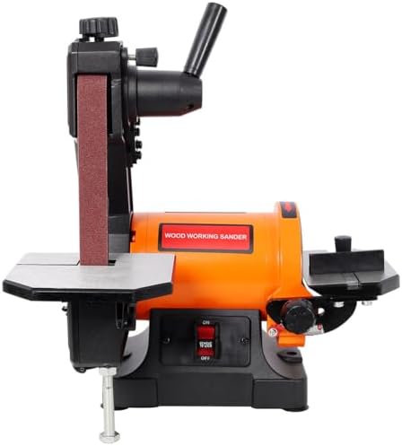 1" x 30" Belt Sander with 5" Disc Sander Combo, Benchtop Belt Disc Sander with Adjustable Work Table, Dual Dust Ports & Quick Release Lever for Woodworking Metal Grinding