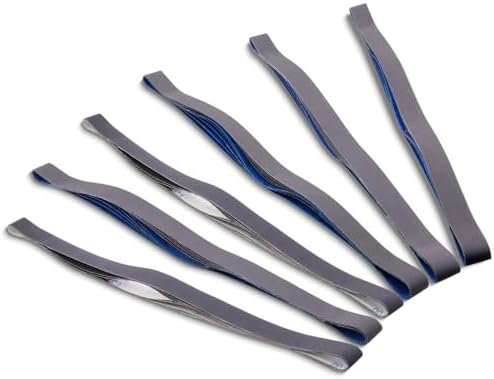 1 x 42 Inch Silicon Carbide Sanding Belts for Knife Sharpening, 15 Pack