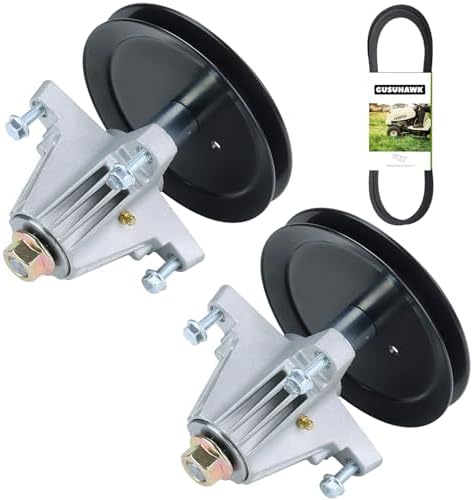 2 Pack 918-06989 Spindle Assembly with 954-04219 Deck Belt 1/2x103