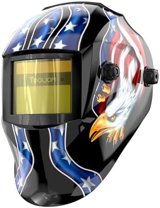 TOOLIOM Auto Darkening Solar Powered Welding Helmet for TIG MIG ARC