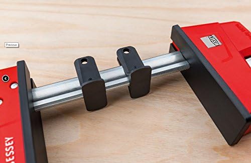 Bessey - K-BODY REVOlution 12" Parallel Clamps with Composite Plastic Handle and 3-3/4-In. Throat Depth - 2-Pack