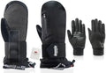 devembr Advanced Snowboarding Mittens with Wrist Guards & Removable Liners