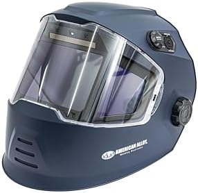 Electronic Welding Helmet Panoramic 5.6 – True Color Auto Darkening, 5 Arc Sensors, Shade 4–13, Large Viewing Area, Professional Welding Helmet